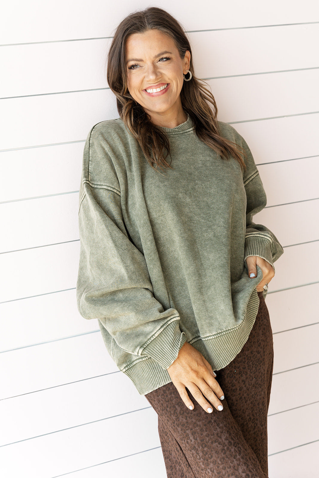 Over the Edge pullover - Light Olive