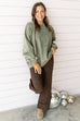 Over the Edge pullover - Light Olive