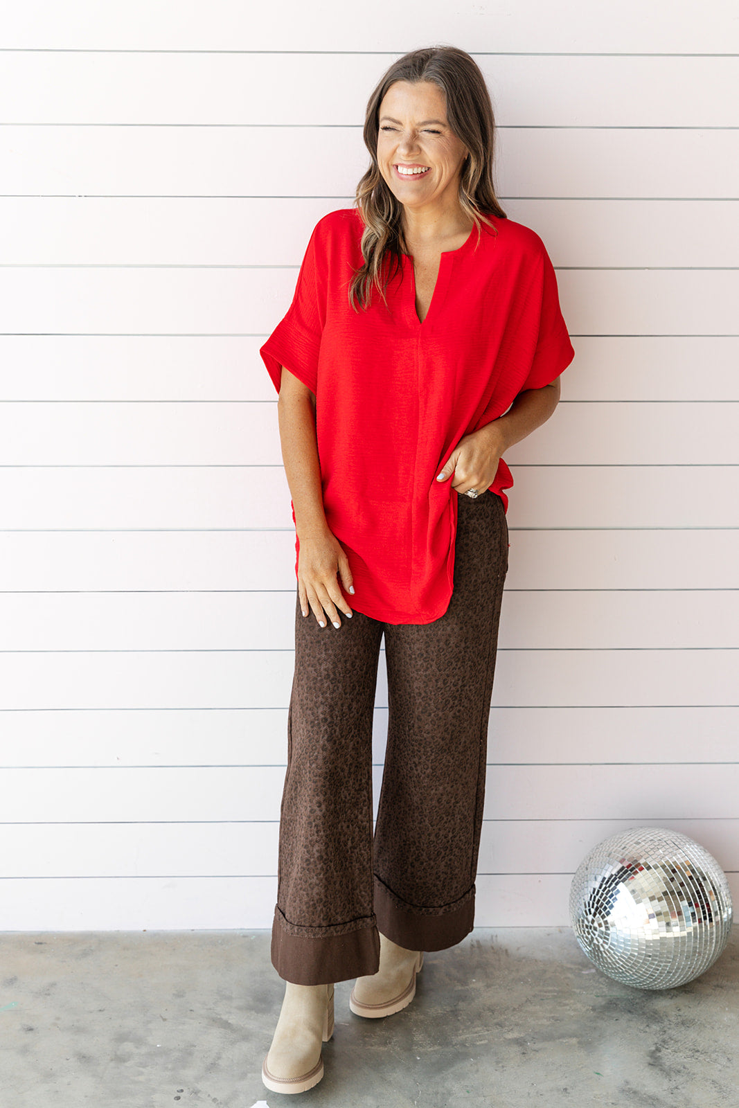 Blissful Blouse - Red