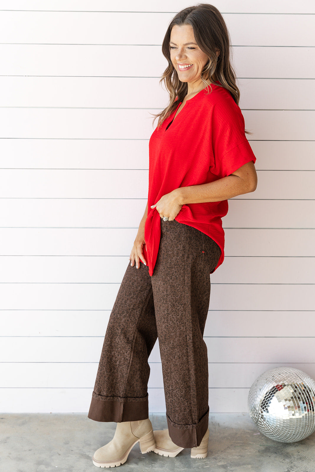 Blissful Blouse - Red