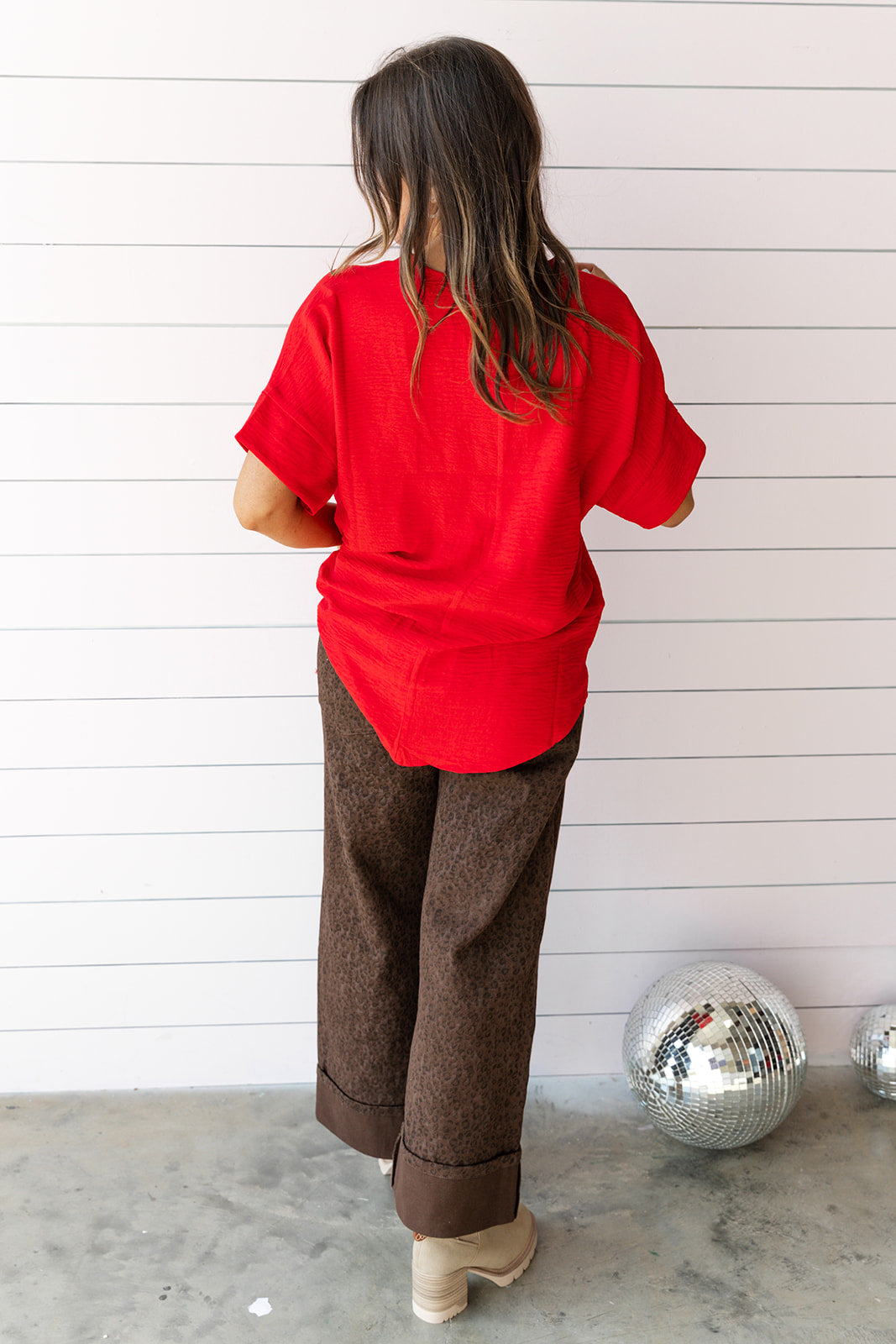 Blissful Blouse - Red