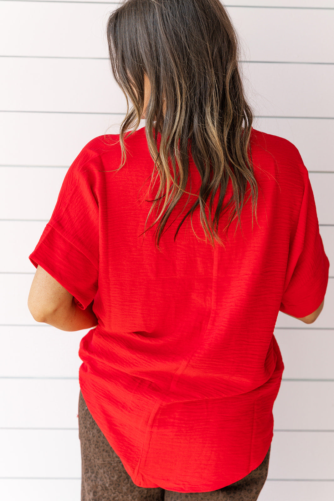 Blissful Blouse - Red