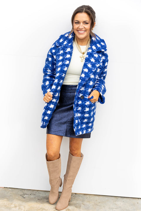 High Society Coat - Blue