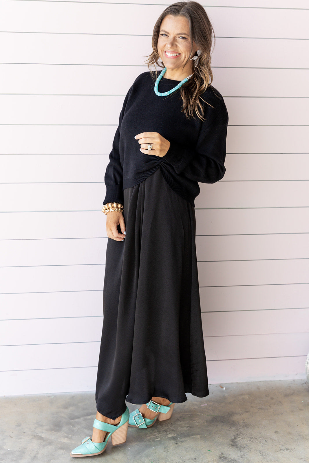 A Cinch Sweater - Black