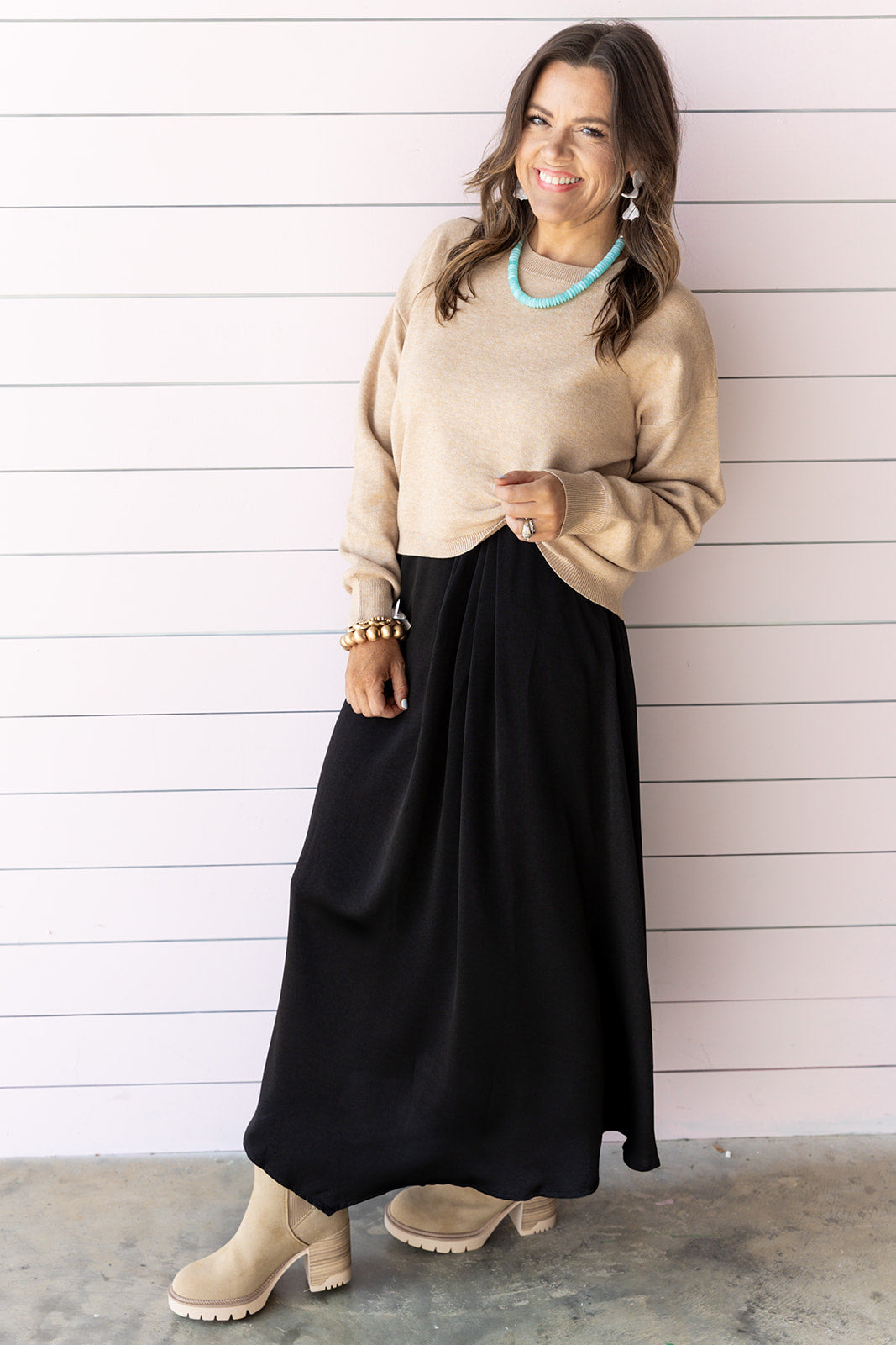 A Cinch Sweater - Cream