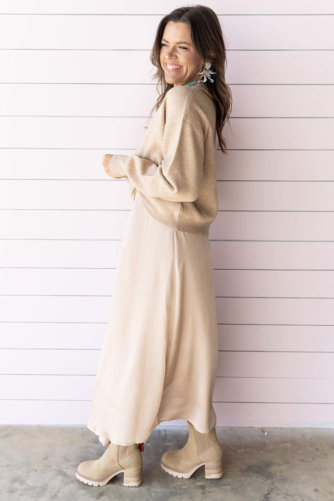 A Cinch Sweater - Cream