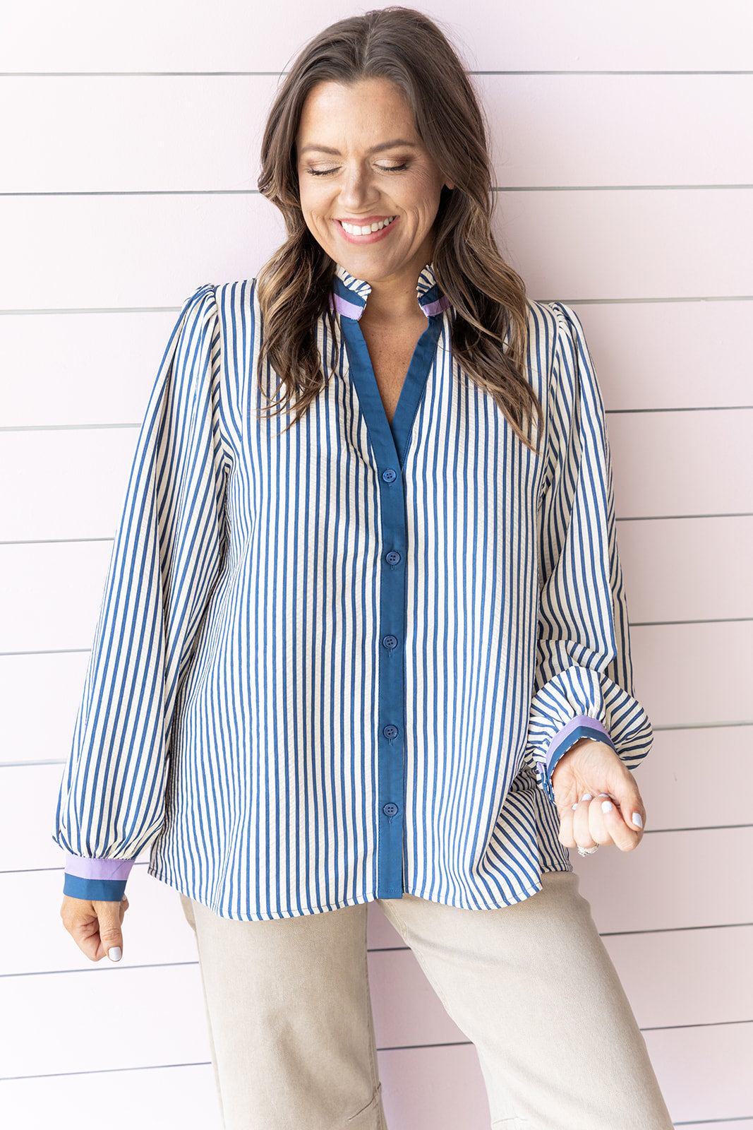 Uptown Stripes -Denim