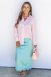 Popping In Lace Skirt - Teal Ocean