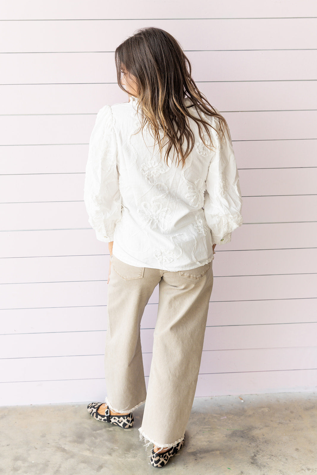 Poppy Petals Blouse - White