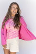 Floral Babe Vest - Pink
