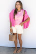 Floral Babe Vest - Pink