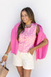 Floral Babe Vest - Pink
