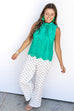 Pretty In Polka Dot Pants -White