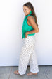 Pretty In Polka Dot Pants -White