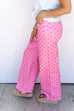 Pretty In Polka Dot Pants -Pink