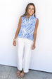 Wild for Summer Top - Blue Zebra