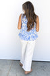 Wild for Summer Top - Blue Zebra