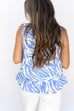 Wild for Summer Top - Blue Zebra