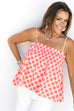 Pink Dot Top- Pink/Coral