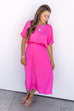Cruel Summer Dress - Hot Pink