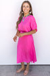 Cruel Summer Dress - Hot Pink