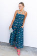 Gulf Coast Midi Dress - DK Teal Multi