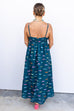 Gulf Coast Midi Dress - DK Teal Multi