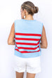 Rebel Yell Top - Blue