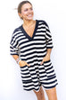 In The Breeze Romper - Black/Oat