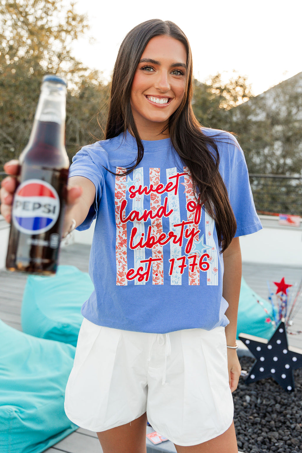 Sweet Land Of Liberty Tee - Blue
