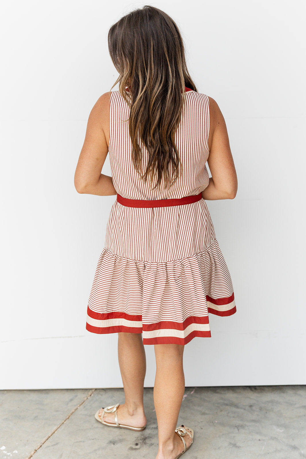 Teacher's Pet Dress- Rust