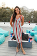 Free Bird Dress - Cream Red