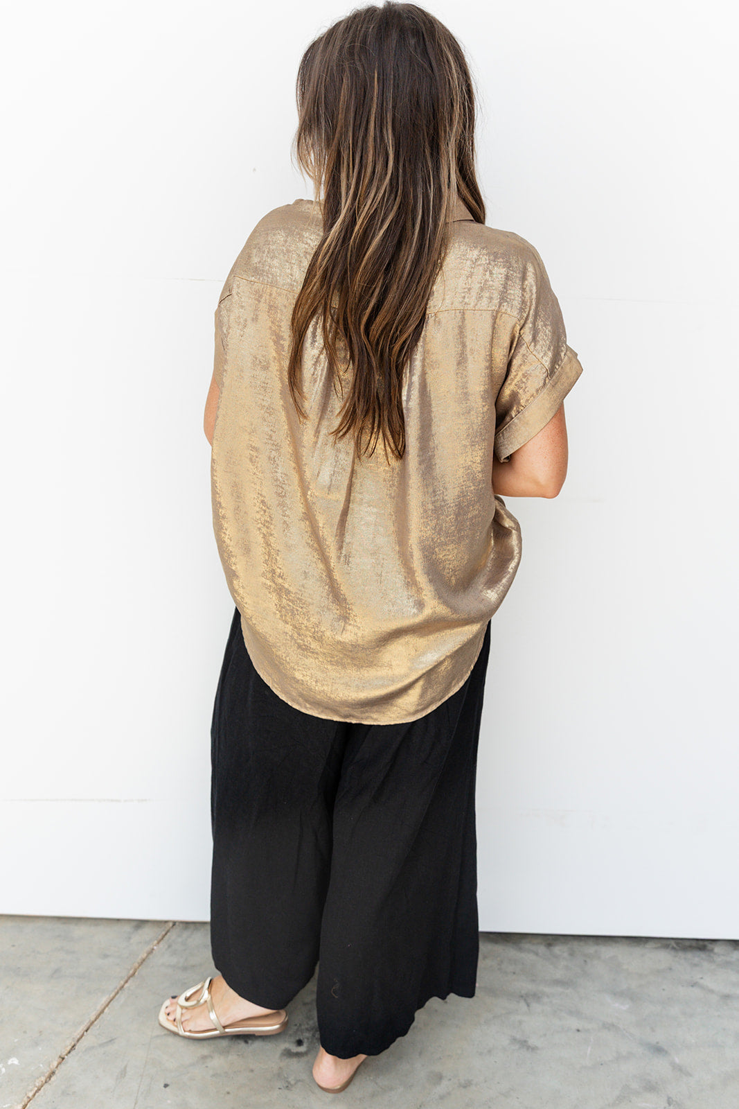 Office Hours Blouse - Gold