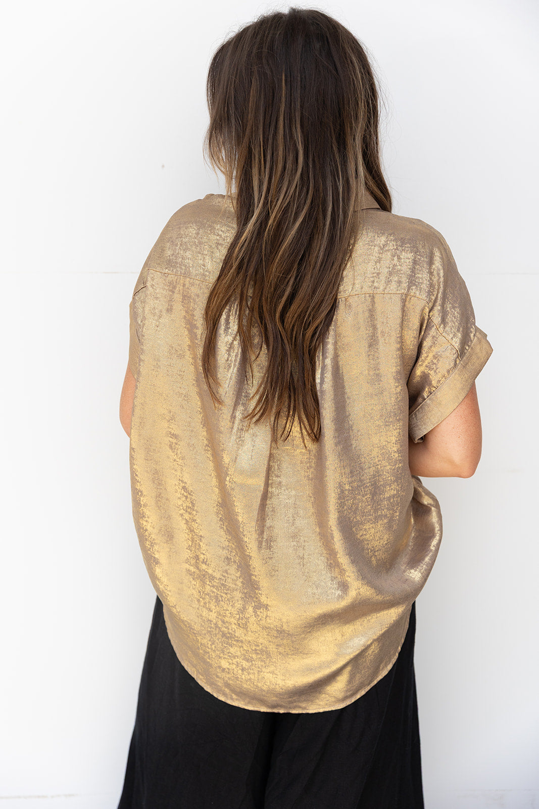 Office Hours Blouse - Gold