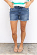 Before He Cheats Denim Shorts - Medium Blue