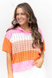 Pocket Full Of Sunshine Top - Pink/Orange