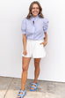 Don't Tell On Me Top - Chambray