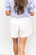 Paris Cafe Shorts - White