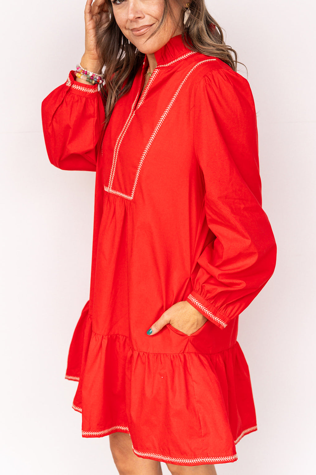 Carmen Dress - Red