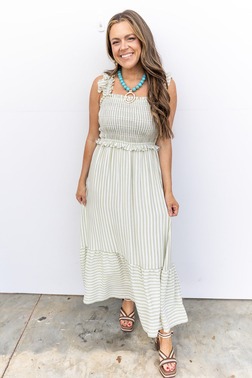 Bateman Midi Dress- Sage