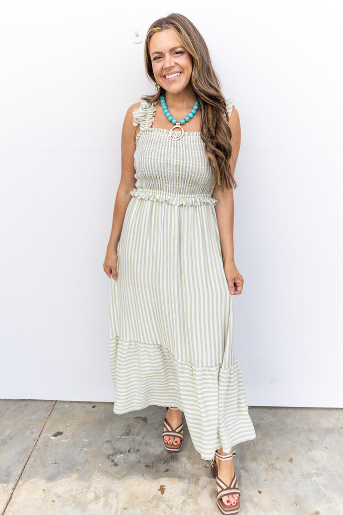 Bateman Midi Dress- Sage