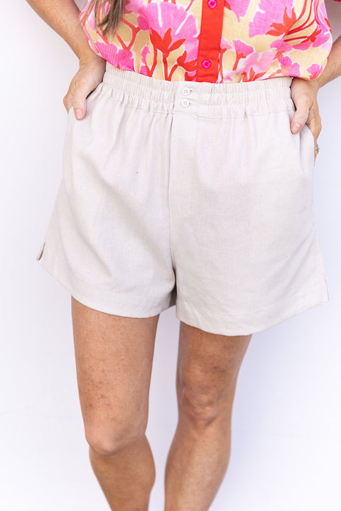 Sweet Summertime Shorts - Natural