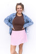 The Best Of Me Skort - Pink