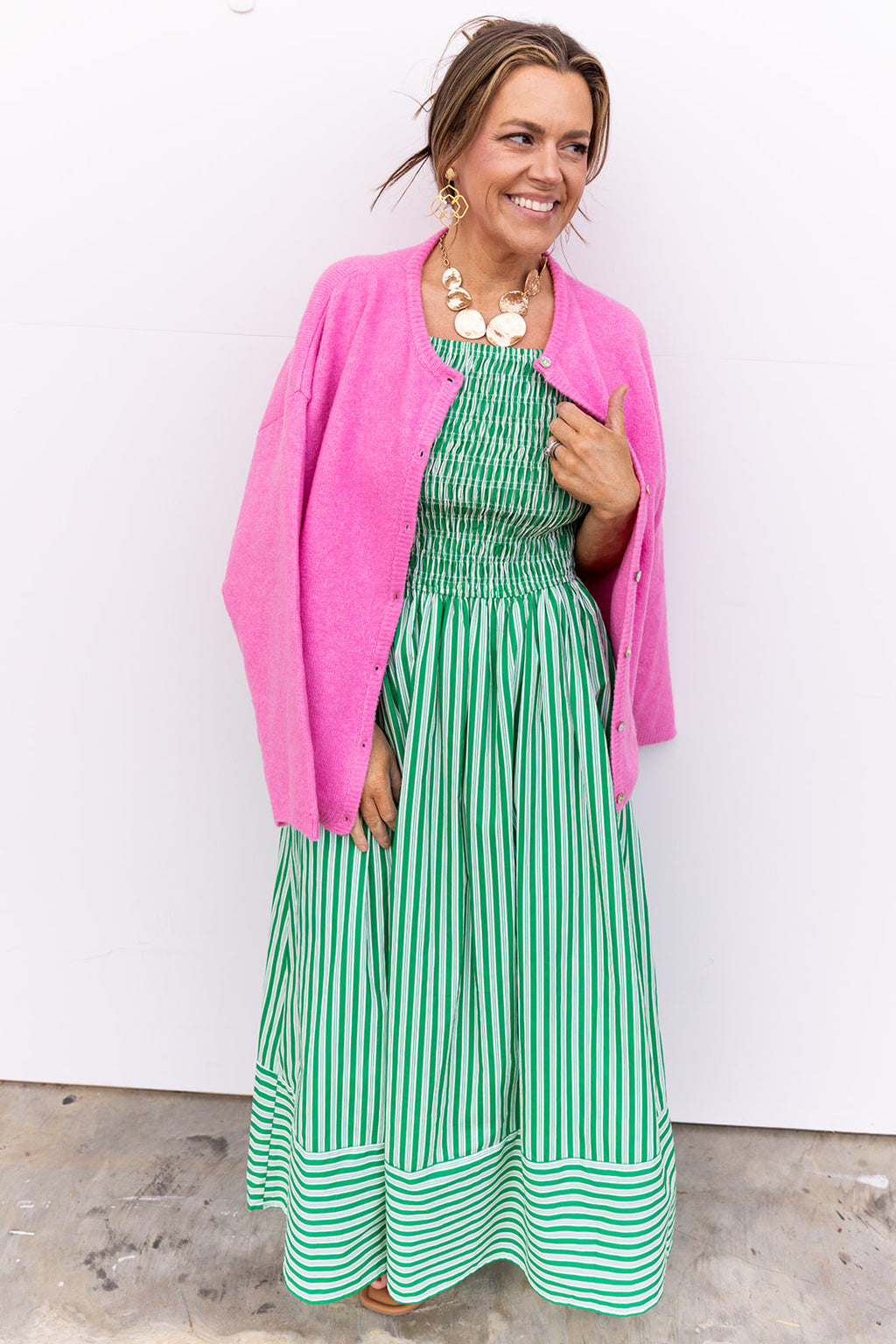 Lifestyle Midi Dress - Green