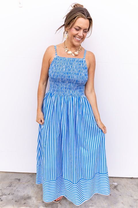 Lifestyle Midi Dress - Blue