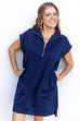 Daily Errands Quilted Dress -Navy