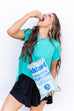Shark Bite Top - Turquoise