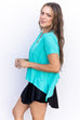 Shark Bite Top - Turquoise