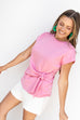 Walk In The Park Blouse - Lt. Pink