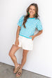 I Can't Help Myself Blouse - Aqua